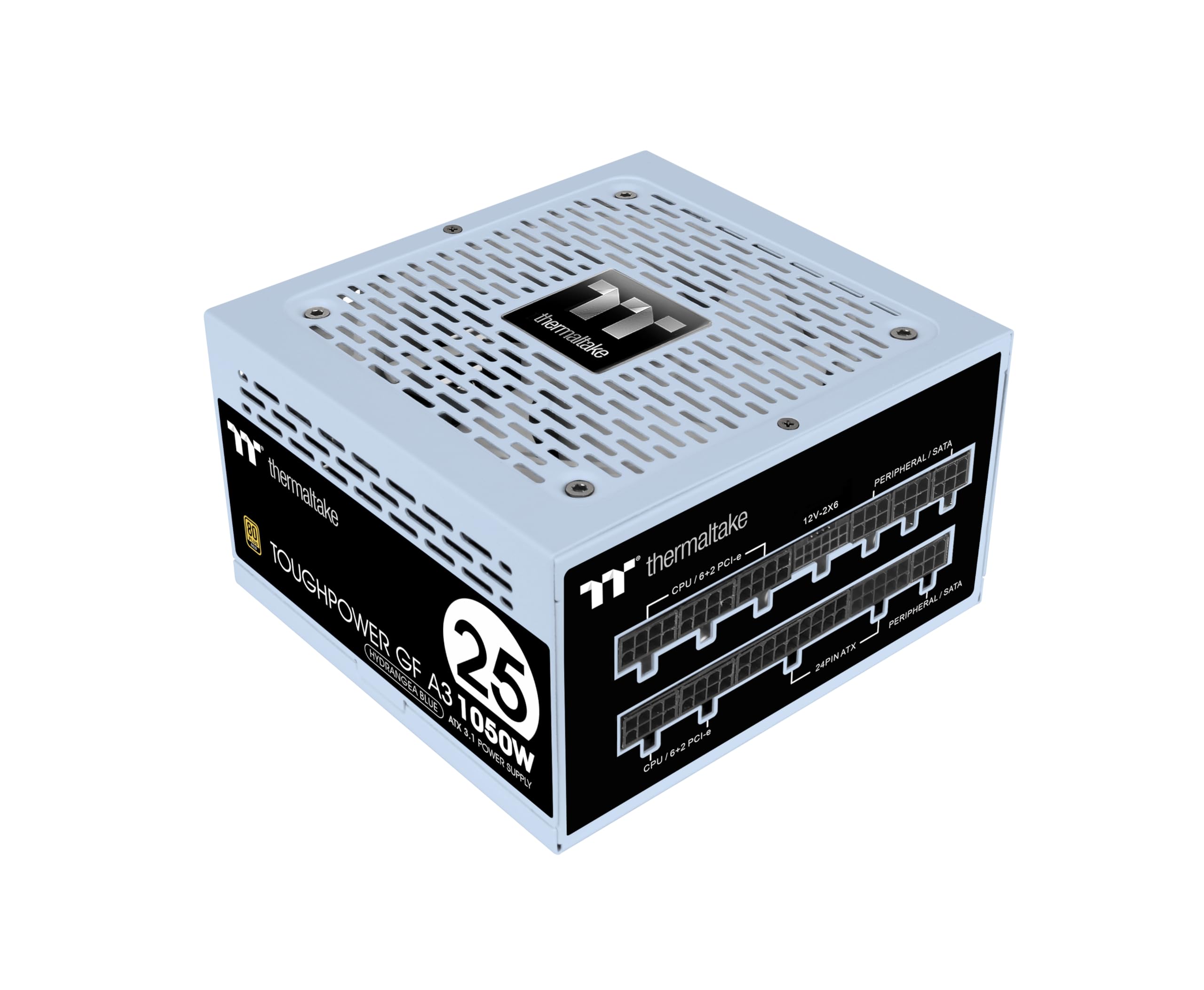 Thermaltake GF A3 1050 W zasilacz PC ATX-3.0, PCIe Gen 5.0, 80-Plus Gold, w pełni modułowy, cichy, 140 wentylatorów, certyfikat UE, 25 lat Hydrangea Limited Edition
