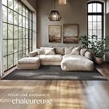 tectake® Fluffy Rug in Allergy-Friendly Short-Pile Fabric, Durable & Washable Rug with Non-Slip Underside, Soft, Versatile Carpet for Living Room, Bedroom, Kitchen & Hallway - 160 x 230 cm, Anthracite - 3