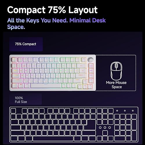 Miniatura 7 de DIERYA Teclado mecánico para juegos DK81E 75%