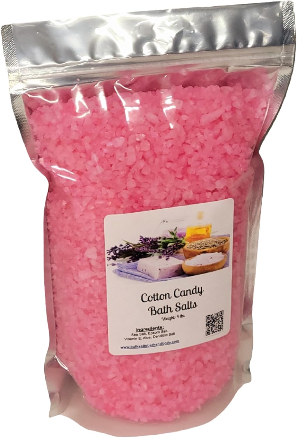 Bath Salts | 20lbs Bag/Box (320oz) | Cotton Candy Scent | Bathing | Body Care | Beauty | Relaxation | Spa