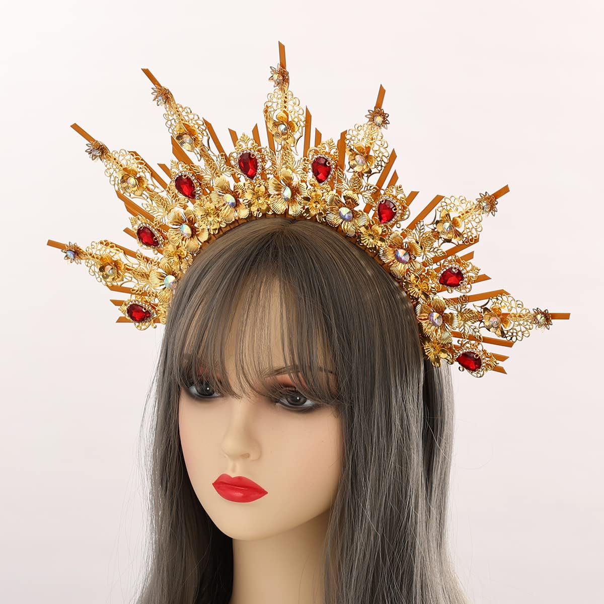 COSDREAMER Halo Crown Mary Goddess Headband Women's Halloween Costume Goddess Headwear (N)
