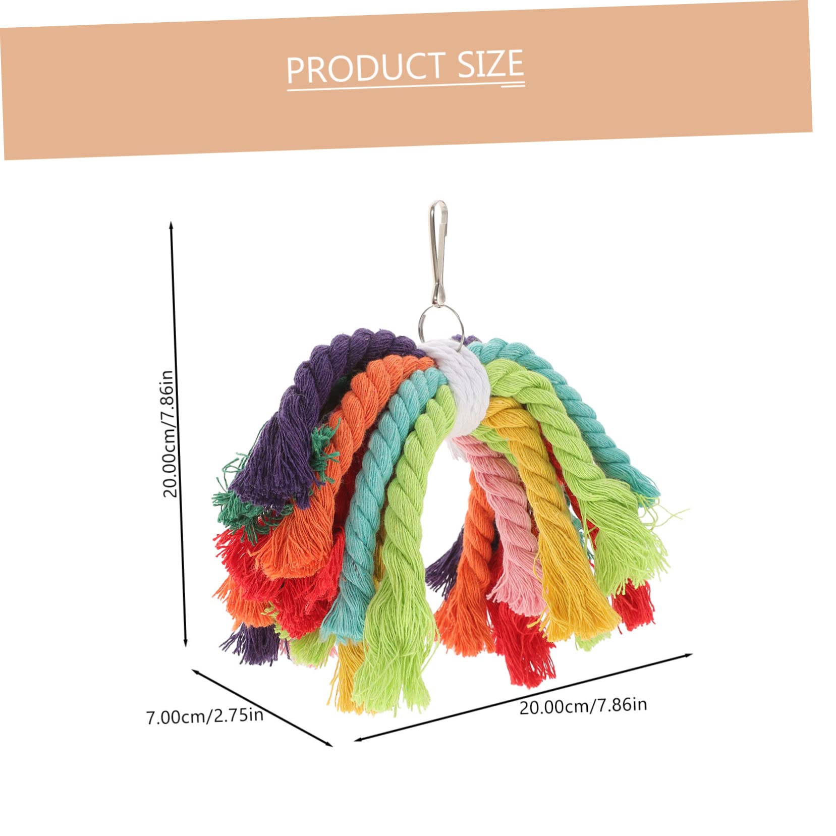 minkissy 5stücke Parakeet Baumwollseil Spielzeug Für Vögel Sicheres Kauspielzeug Für Papageien Wellensittiche Nymphensittiche Multifunktionale Vogelspielzeuge Mit Aufhängung Für