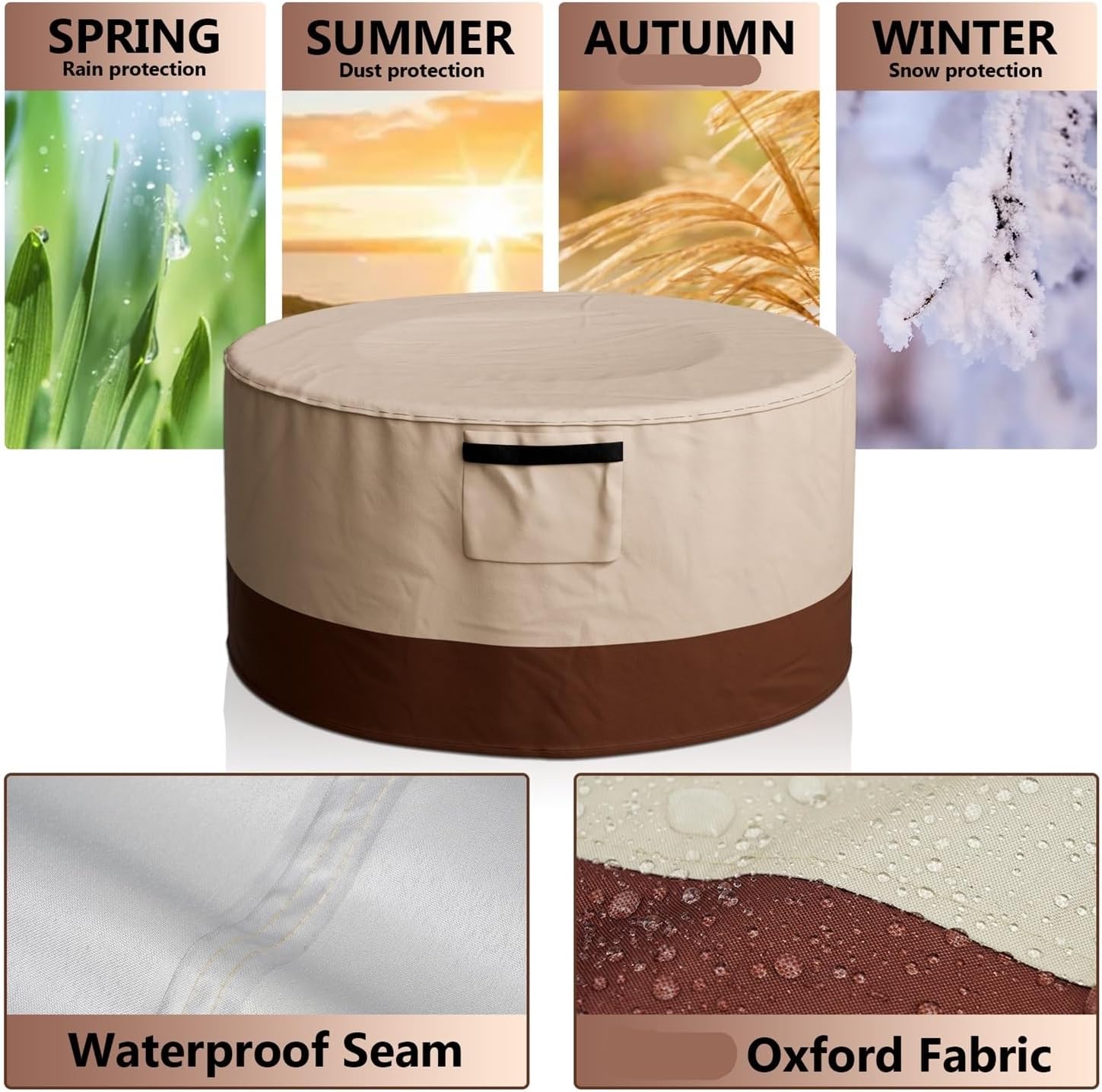 Pokładki ogrzewacza zewnętrznego, Okrągły Zewnętrzna osłona paleniska Wielokolorowa, wiele rozmiarów(Checkerboard,127X61CM)