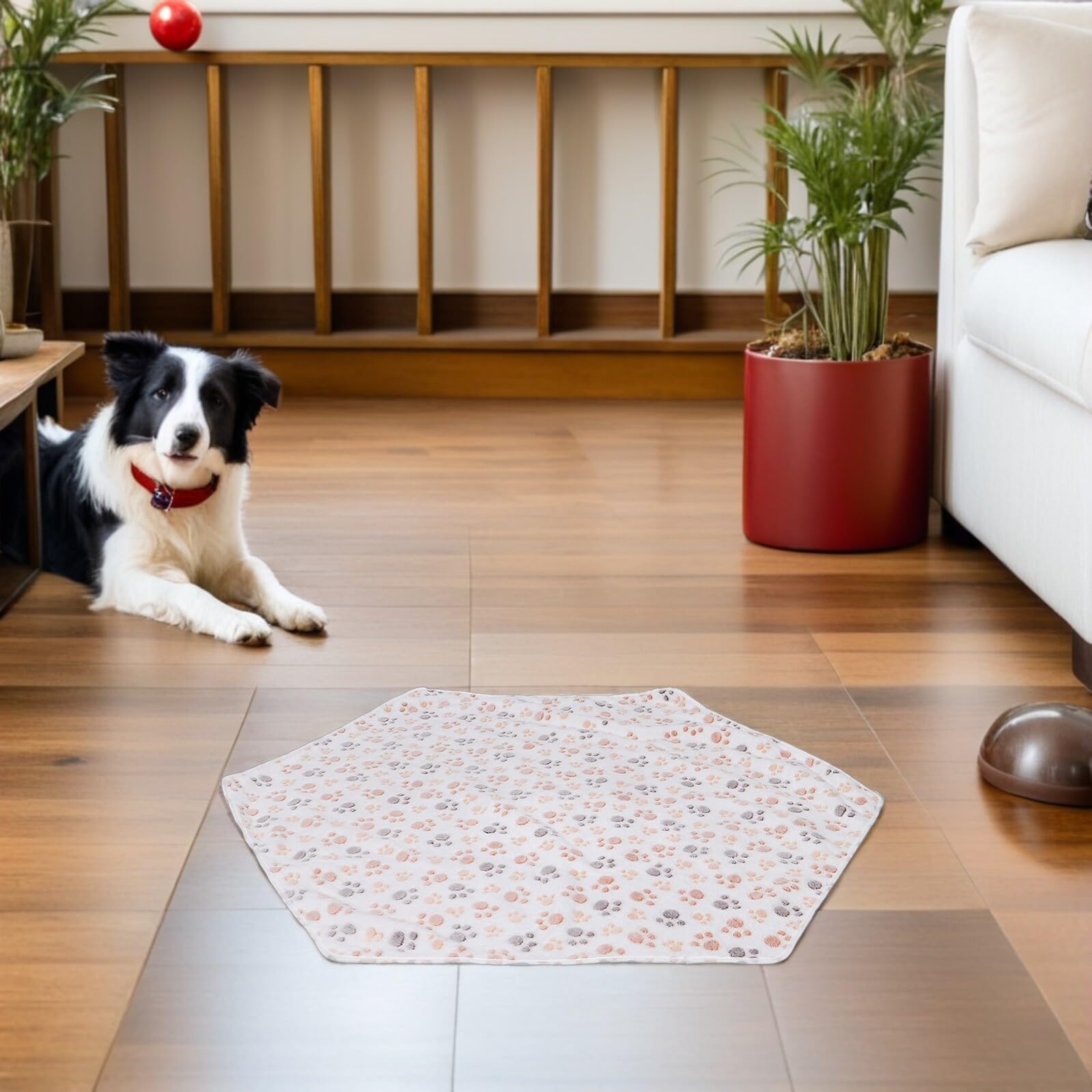 Almohadilla Hexagonal para Perros Reutilizable y Absorbente para Parque