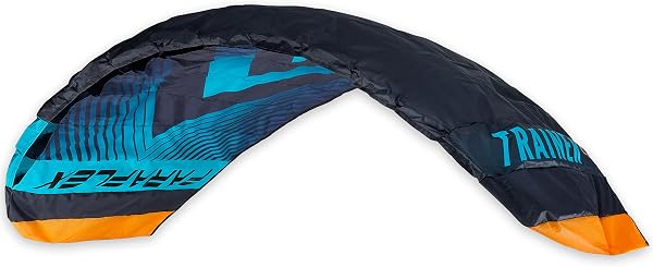 Wolkenstürmer® Paraflex Trainer - Tappetino per lo sterzo 3 l 2.3 (turchese) - Aquilone pronto a volare 230 cm con barra di allenamento - Kite & Windtrainer - 3