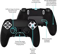 Vista 109 de PlayVital 3D Studded Edition Anti-Slip Silicone Cover Case for ps5 Edge Controller, Soft Rubber Protector Skin for ps5 Edge Wireless Controller with