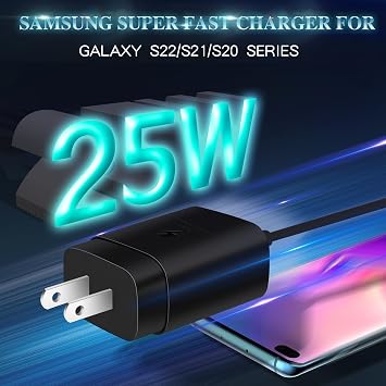 Samsung Super Fast Charger,25W Samsung Charger Fast Charging Block,2Pack Type C Android Phone Charger,USB C Cable for Samsung Galaxy S26 Ultra/S26+/S25/S24 FE/S23/S22/A14/A54/Z Fold 8/7/6,Z Flip 8/7/6