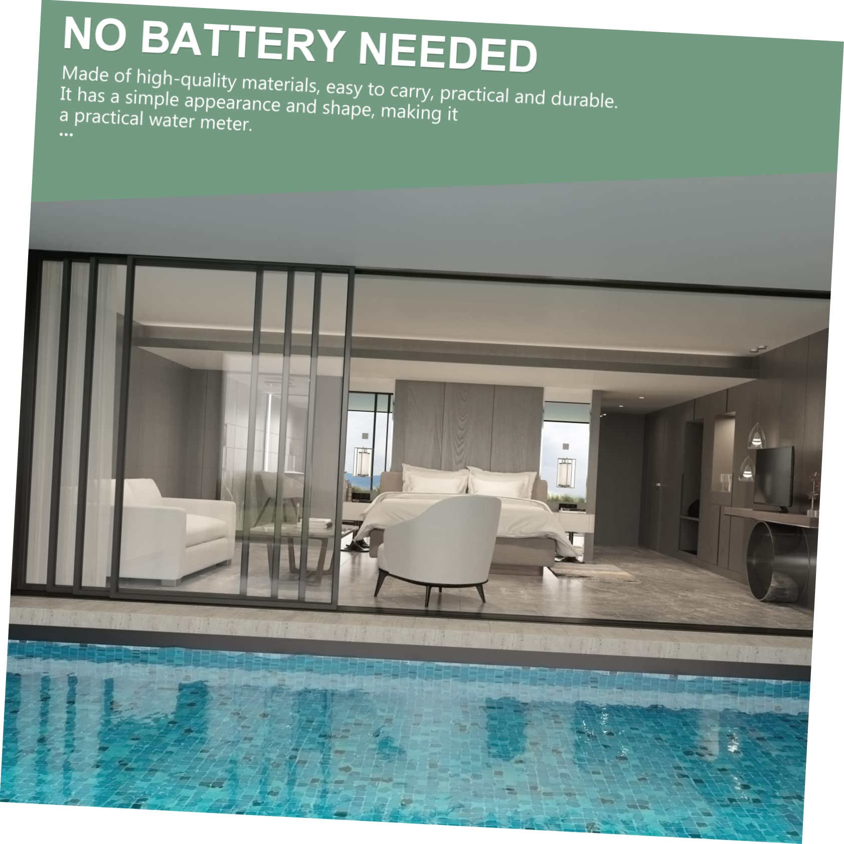 Termómetro Flotante para Piscina de Gran Pantalla Azul 1