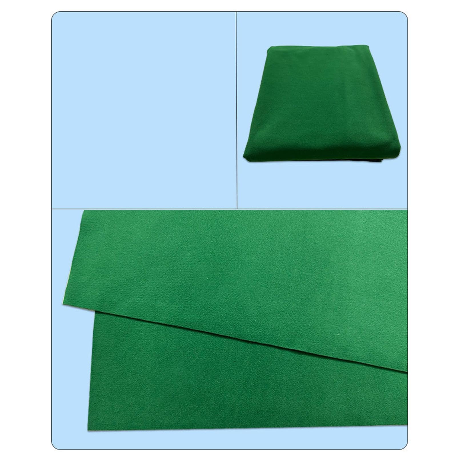 LOVIVER Panno per Tavolo da Biliardo, Verde, Robusto, Versatile, 9 Piedi x 5 Piedi, Accessori da Regalo, Kit di Ricambio per Tavolo da Biliardo per Sala, Tessuto Senza Bordi