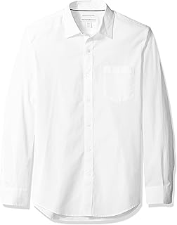 Amazon Essentials Men's Slim-Fit Long-Sleeve Poplin Shirt