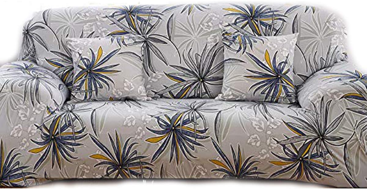 DIFEN Sofa Cover 3 Seater Chair Cover Loveseat Stretch Elastic Polyester Spandex Couch Shield Furniture Protector(Sofa (74"-90"), Style-E)