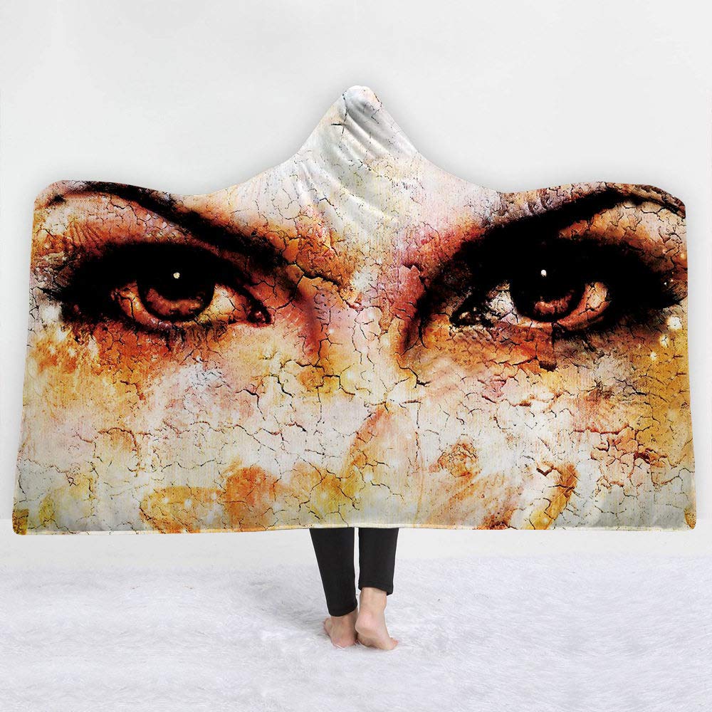 Couverture Sherpa pour adultes enfants avec capuche 150 * 130