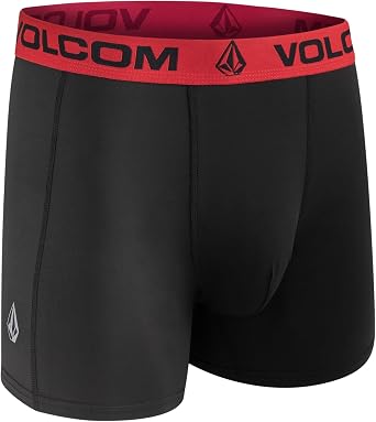 Volcom Mens Boxer Briefs 4 Pack Poly Spandex Performance Boxer Briefs Underwear