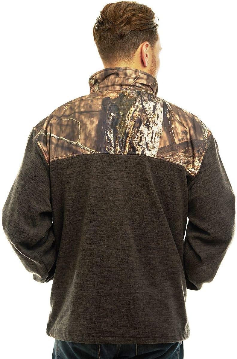 TrailCrest Men's C-Max Full Zip Polar Fleece Jacket, Mossy Oak Camo Patterns - Image 2