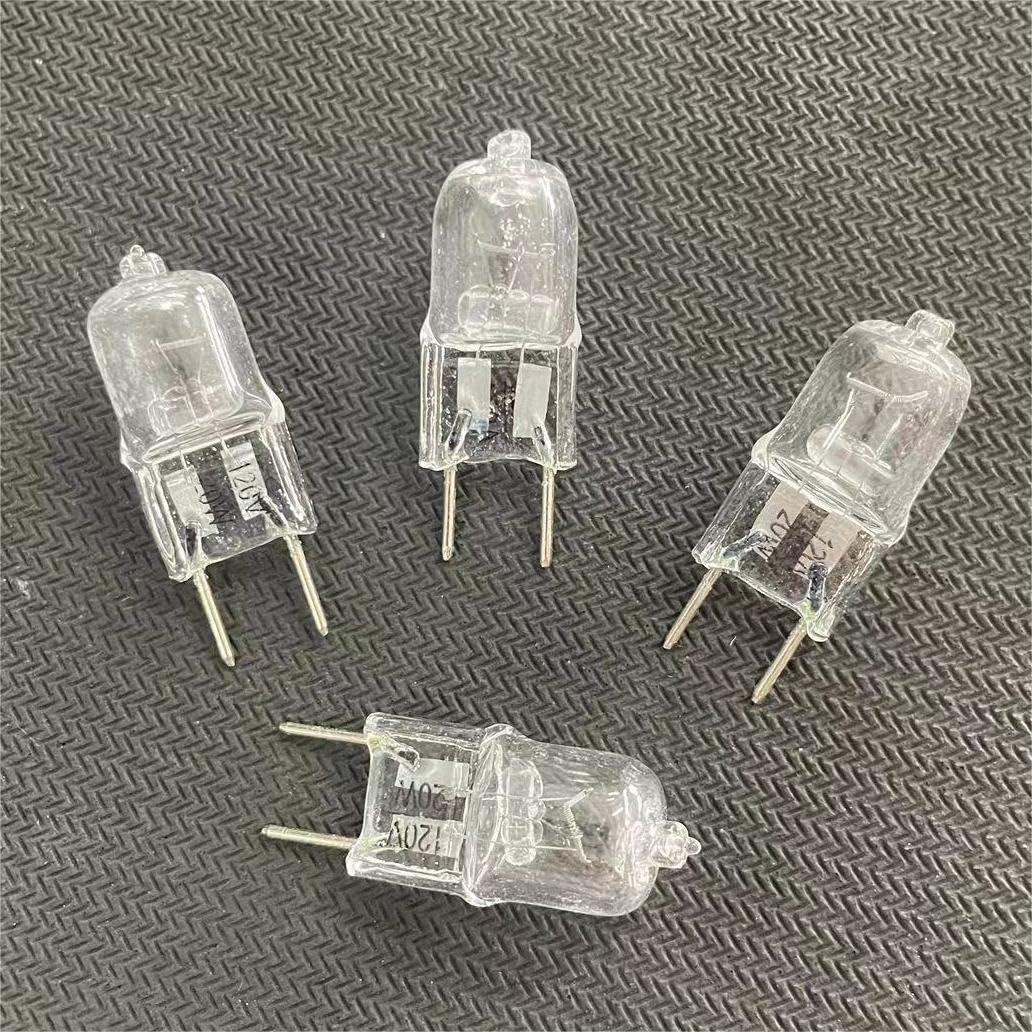 WYLIELAMSH 10pcs G8 Halogen Lamp Light Bulb Capsule Clear Crystal Light 120V 20W 35W 50W Halogen G8 Warm White for Commercial,120V-20W