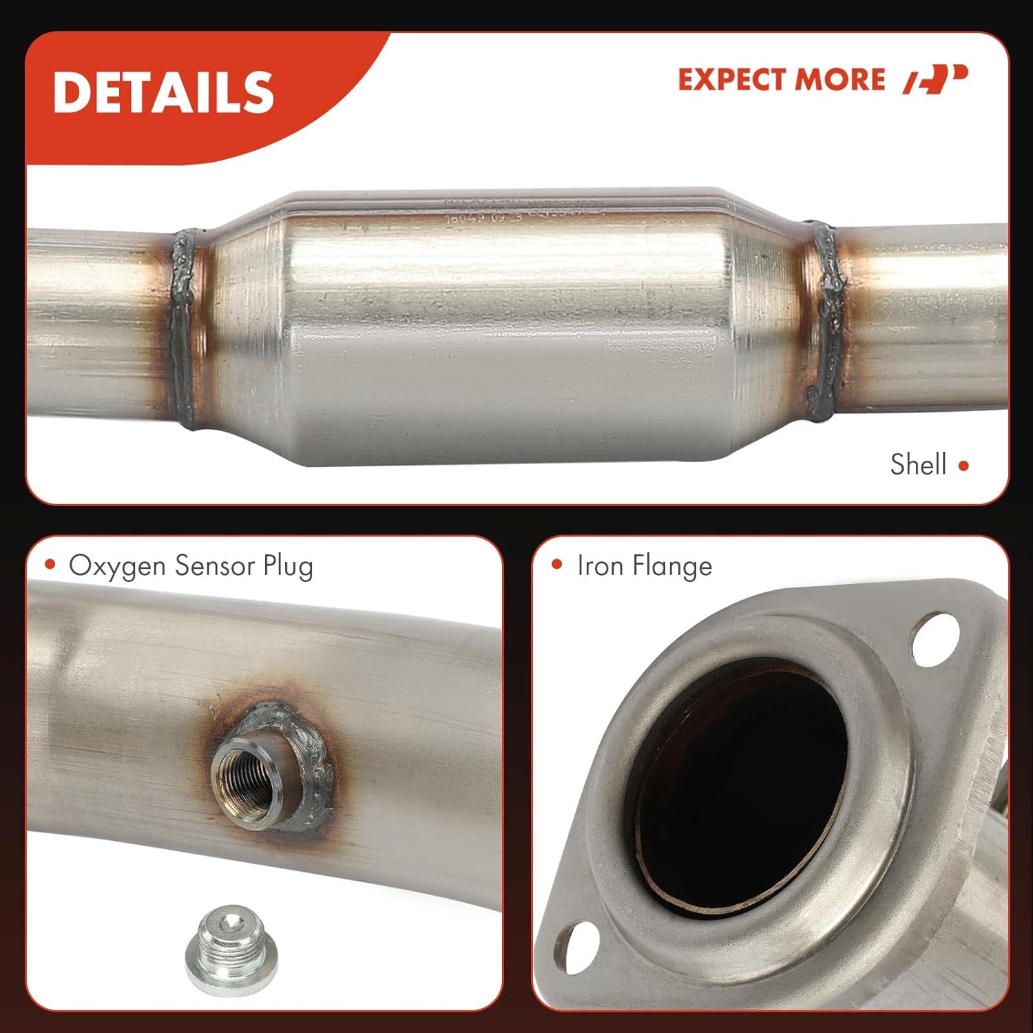 A-Premium Front Catalytic Converter Kit Direct-Fit Compatible with Chevrolet Trailblazer 2002-2005 & GMC Envoy & Buick Rainier & Saab 9-7x & Isuzu Ascender & Oldsmobile Bravada, 4.2L, EPA Compliant