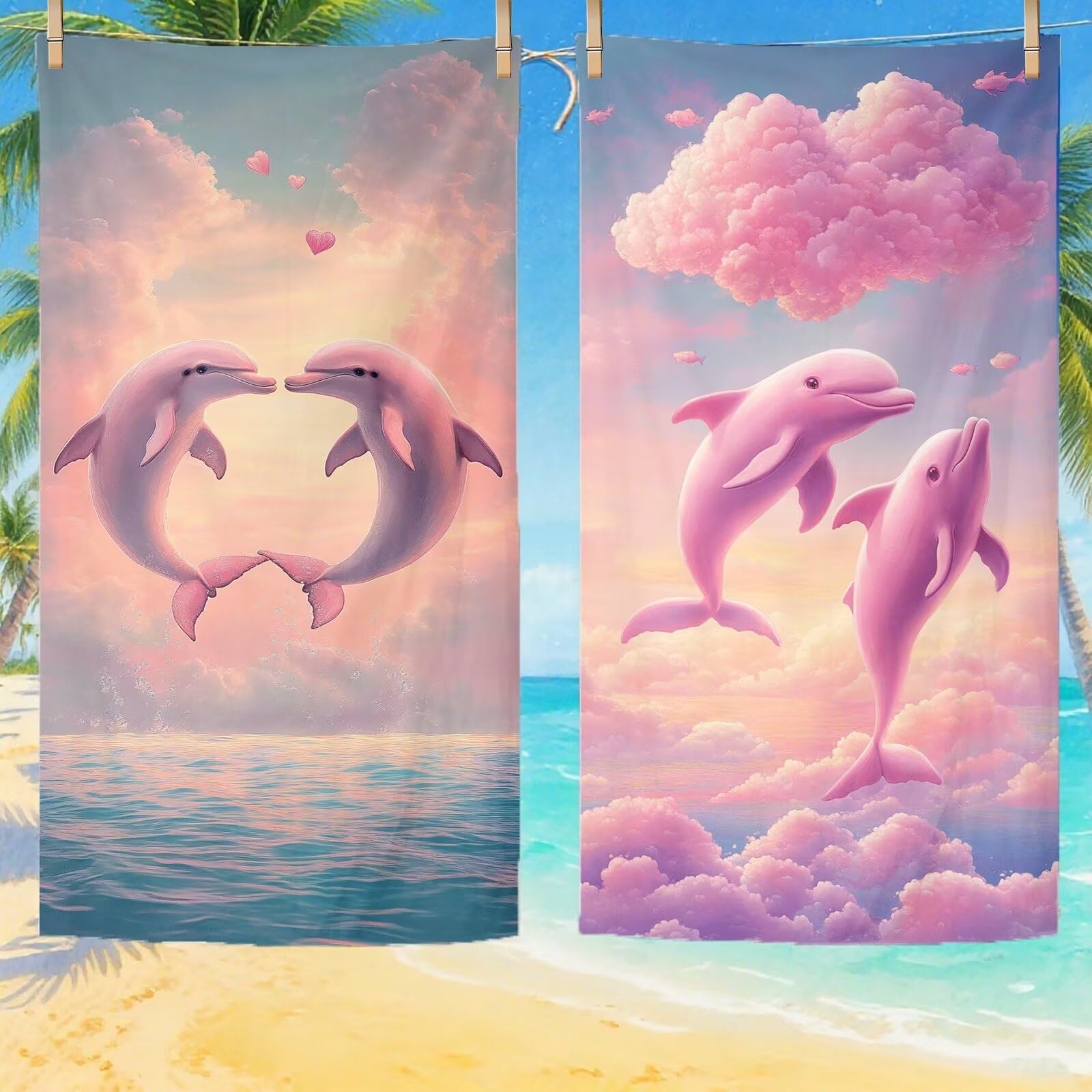 Toallas de Playa Microfibra Lindo Toalla Playa Grande 180x90 cm Mujer Hombre Secado Rápido Absorbente Toallas Gimnasio Suave Sin Arena Ligera Toalla Microfibra para Playas Piscina Viajes Camping Q-765