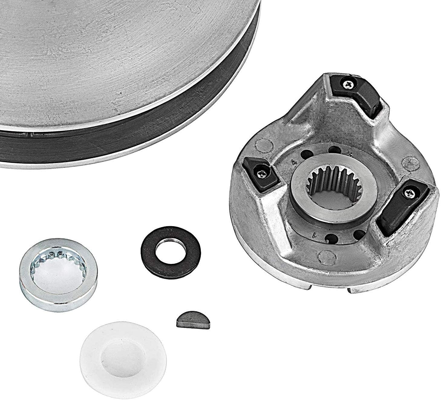 Driven Clutch Kit with Heavy Duty Spring & Aramid Drive Belt for Yamaha Golf Cart G2 G8 G9 G11 G14 G16 G20 G21 G22 G28 1985-2007