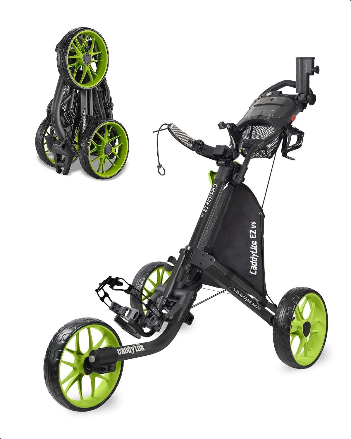 Caddytek Golf CaddyLite EZ Fold V8 3-Wheel Push Cart