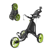 Caddytek CaddyLite EZ Fold Version 8 Golf Push Cart - Foldable, Lightweight, 3 Wheels, One Click Folding for Easy Storage