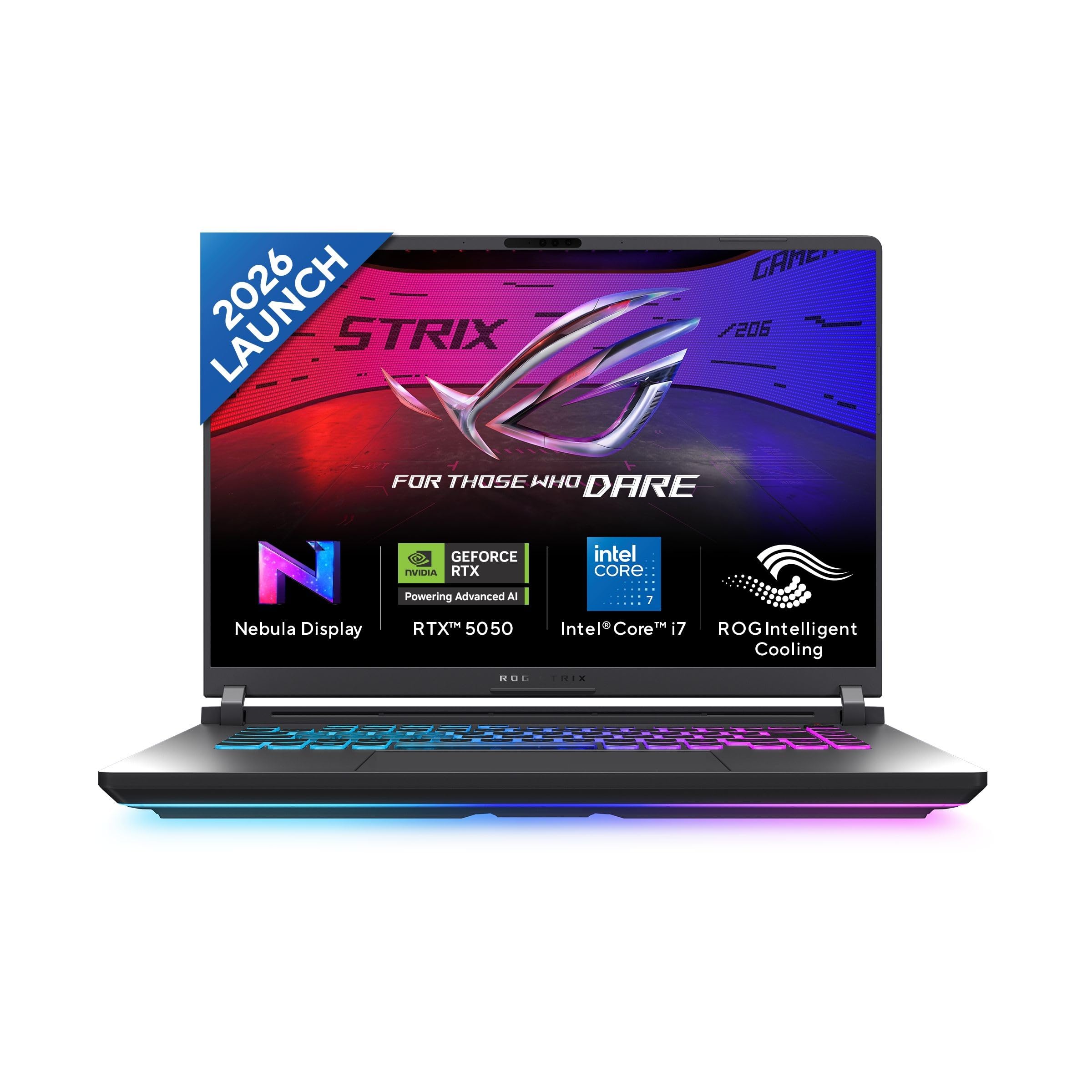 ASUS ROG Strix G16 (2026),(14th Gen),Intel Core i7 14650HX,RTX 5050-8GB,16GB RAM (Upgradeable),1TB SSD,2.5k FHD+,16"(40 cm),Win 11,M365 Basic(1Y),Office 24,Gray,2.65 Kg,G615JHR-TS144WS,Gaming Laptop-image-33