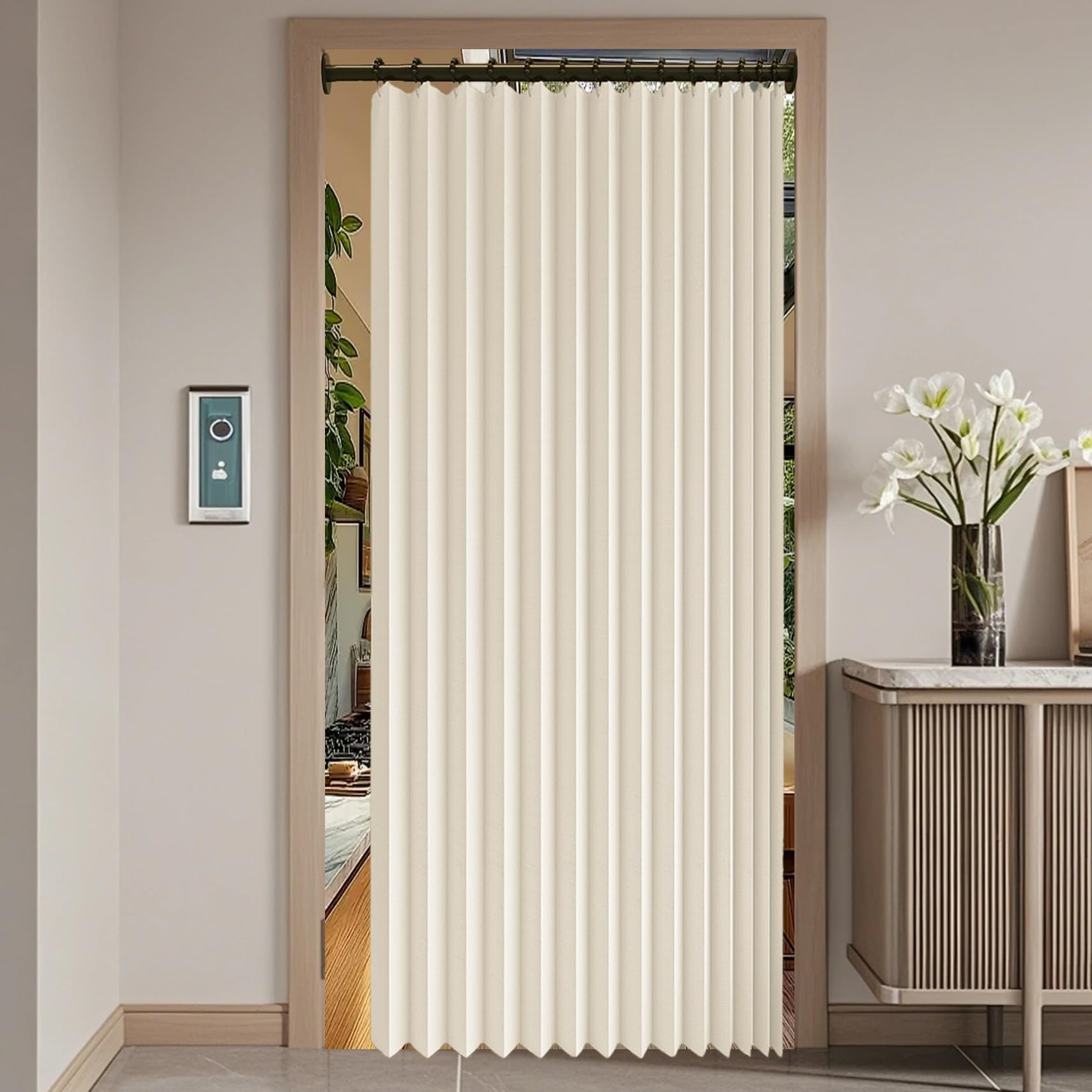 Rideau séparateur de pièce haut de gamme beige anti froid