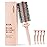 AIMIKE Round Brush for Blow out, Rose Luxe Extra-Long Round Hair Brush Ionic & Nano Thermal Ceramic Tech, for Blow Drying & Styling Volumizing Thick Long Hair, with 4 Clips (Barrel 2.1, Bristle 3)