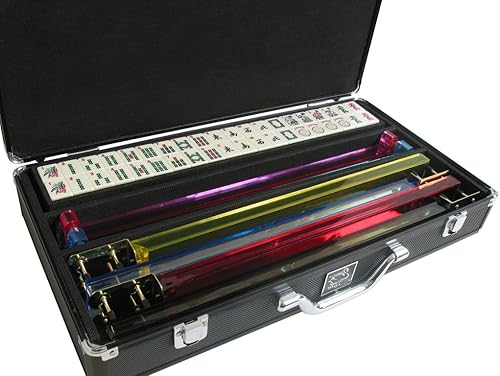 Miniatura 3 de Set - Azulejos marfil, brazos empujadores - Caja de aluminio negro