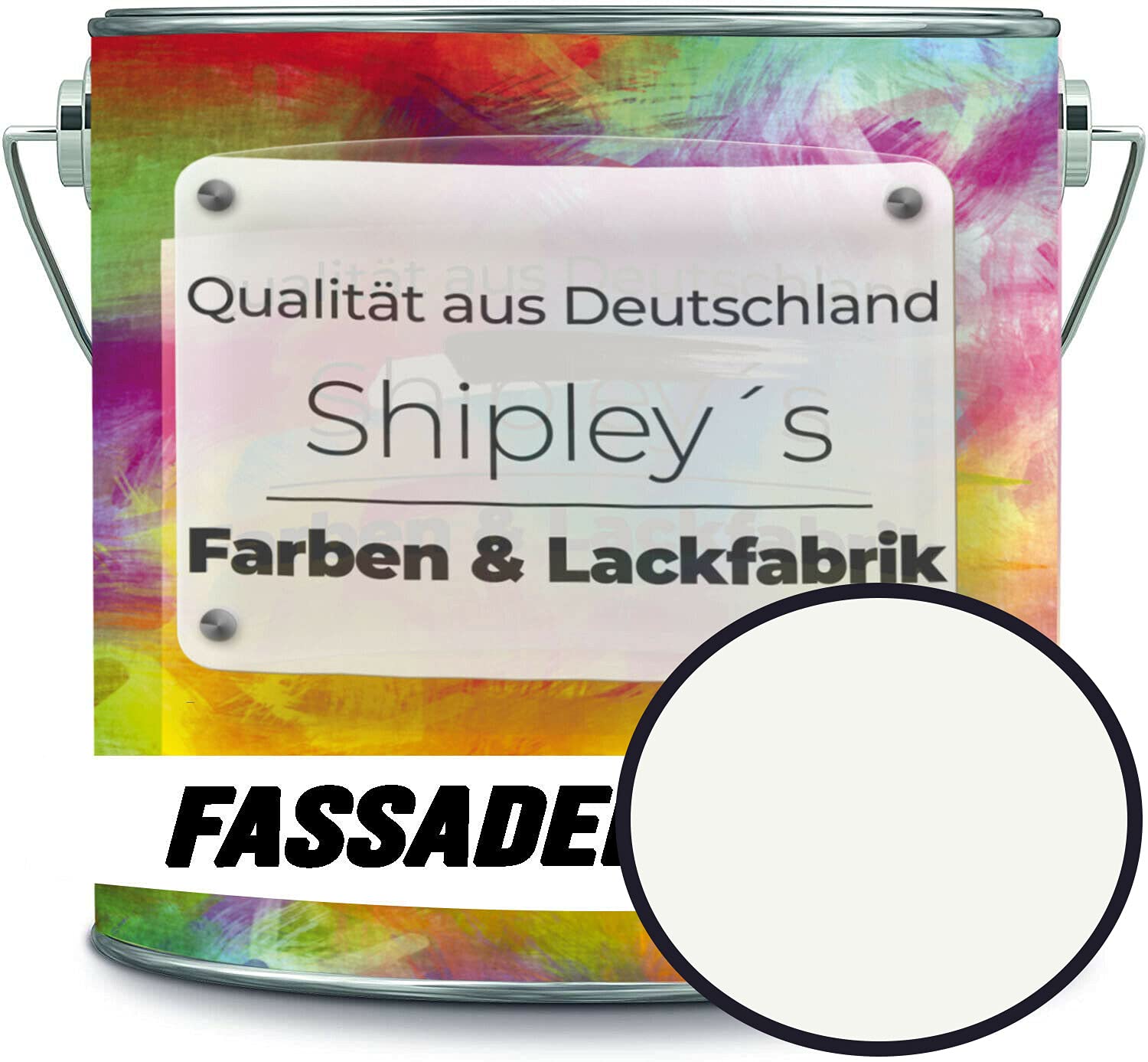 Farba fasadowa z efektem lotosu wysokiej jakości farba na bazie żywicy silikonowej kolor cokołu RAL 9010 czysta biel // Shipley's Farben & Lackfabrik