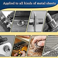 Vista 5 de Tuerca de remache UNC de 1/2 ''-13, 10 piezas de acero inoxidable 304 cabeza plana remache roscado inserto Nutsert