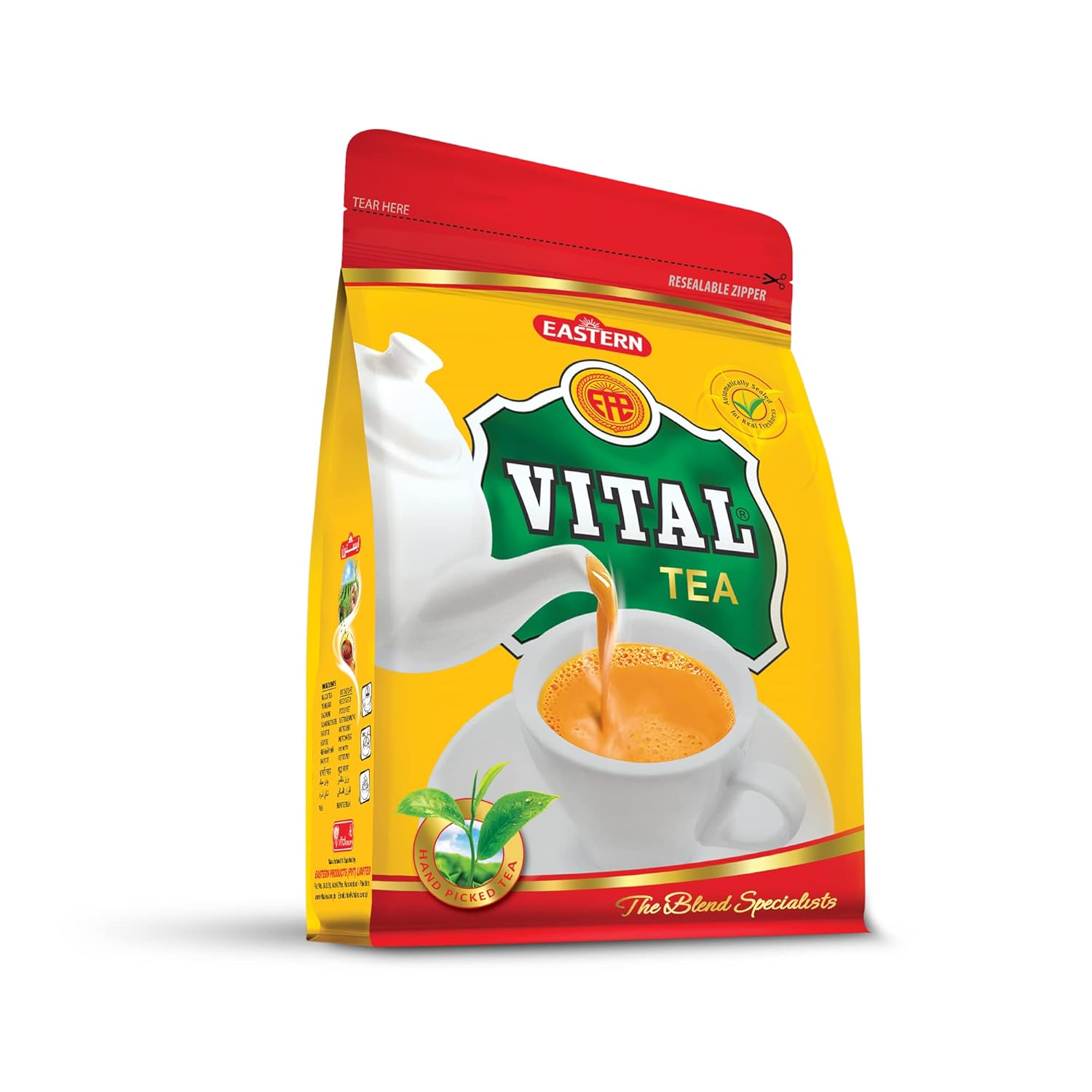Vital Kilo Zip Pouch, Organic Black Tea, Premium Hand