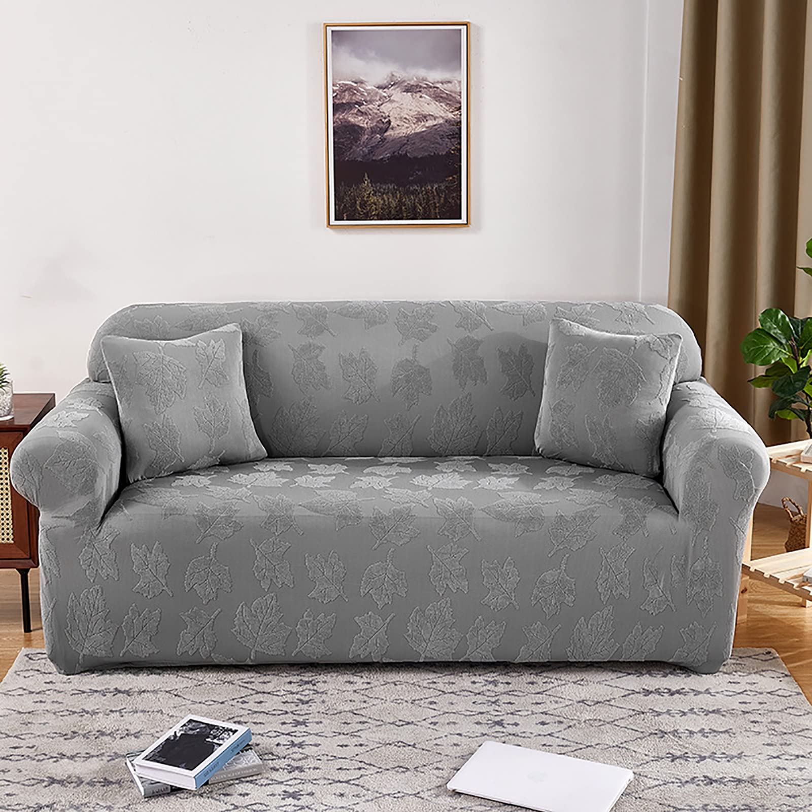 Housse de canapé universelle en Jacquard texturé pour salon d'angle et fauteuil 1-4 places