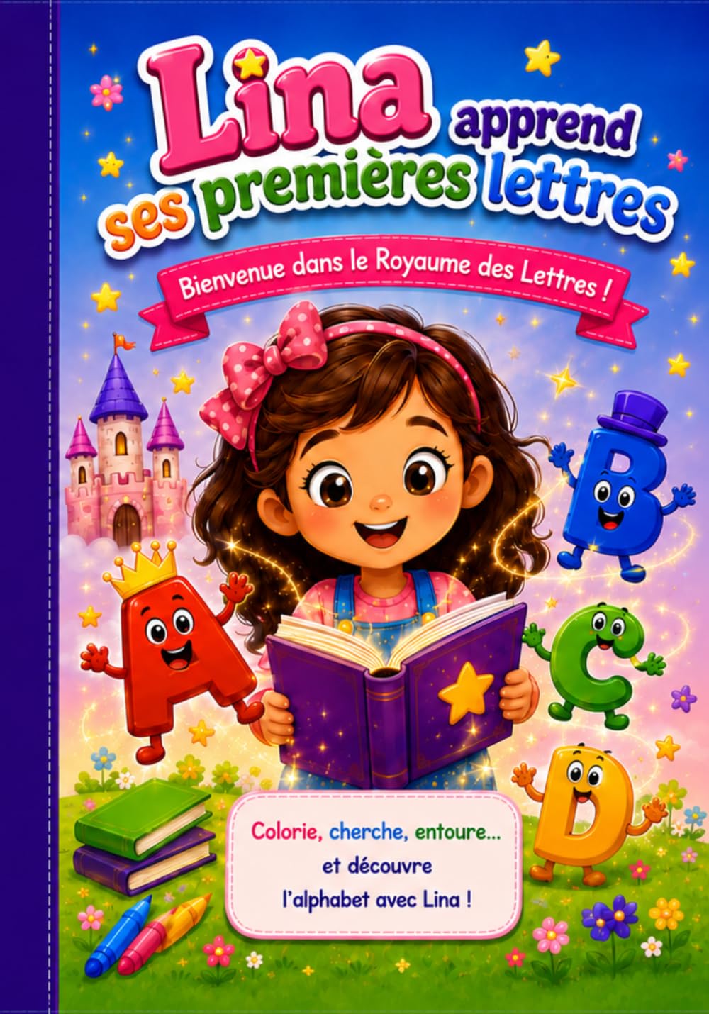 Lina apprend ses premières lettres