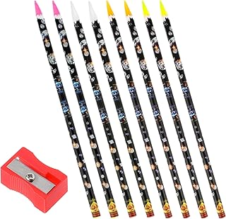 8 Pack Dotting Wax Pencil for Rhinestone Picker Tool Self Adhesive Resin Picker Nail Point Drill Pen Gem Pick up Dotting Tools with Sharpener for Nail Art DIY Decoration