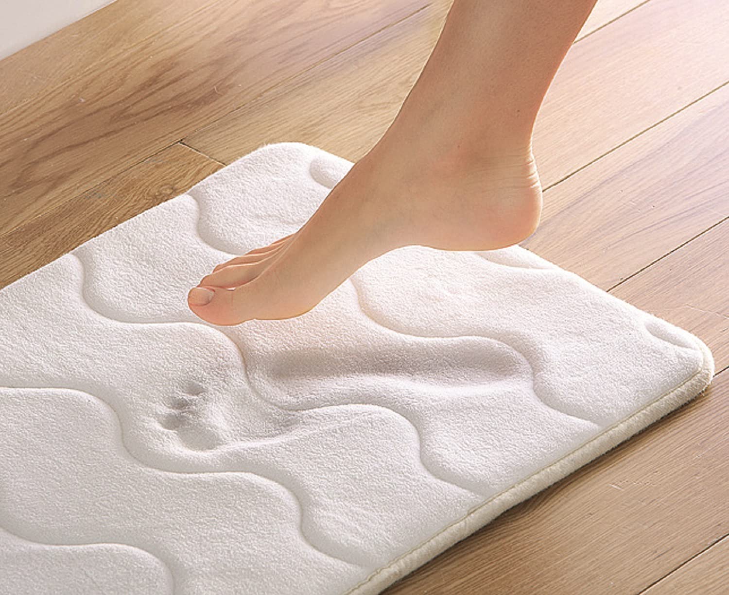 HITSLAM Tappeto Bagno Antiscivolo in Memory Foam, 40 x 60cm Tappetino Bagno Assorbente, Lavabile in Lavatrice, Asciugatura Rapida, Morbido e Confortevole, Nero