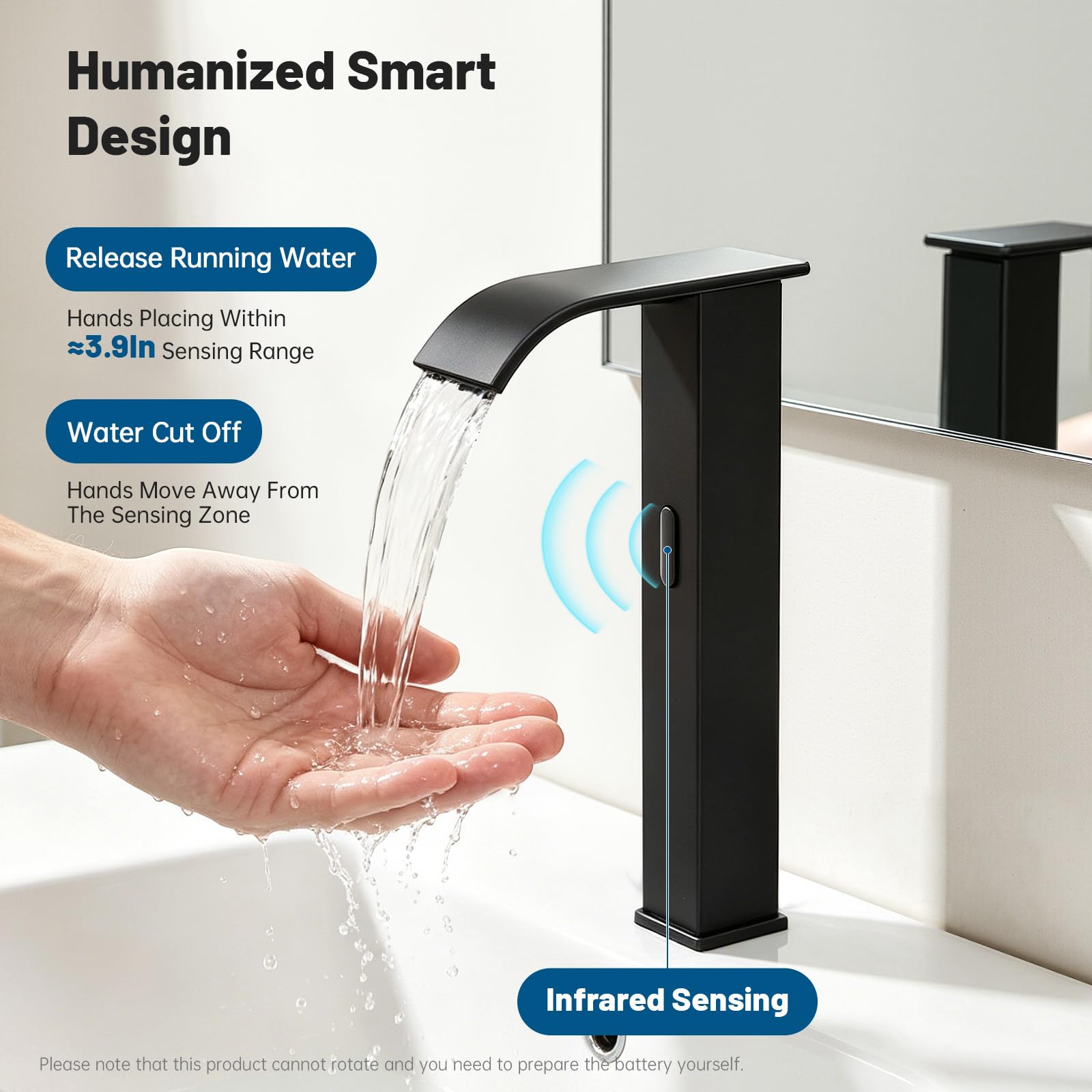 Infrarot Sensor Wasserhahn Automatisch Waschtischarmatur Batteriebetrieb