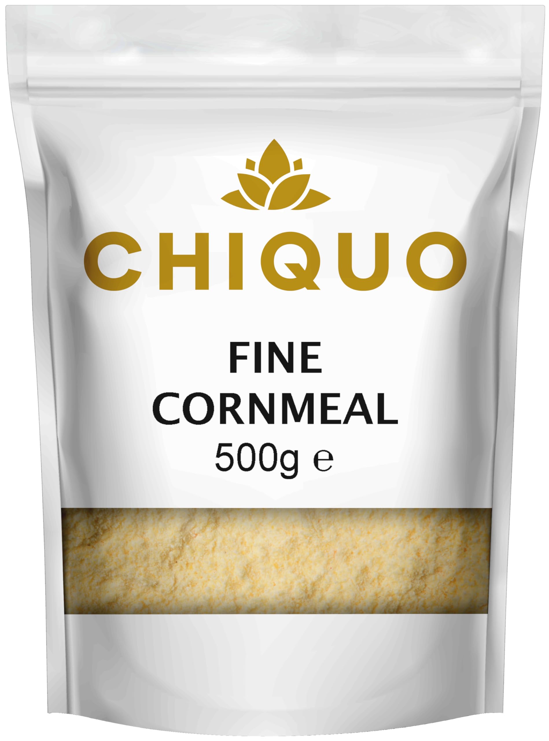 Cornmeal Fine - 500g | Premium Quality | Ideal for Cakes, Biscuits & More | Resealable Pack