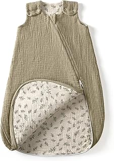 lulumoon Sleep Sack Muslin for Baby: Cotton Wearable Blanket for 9-15 Months - Soft Lightweight Ideal for Nursery Lounge Nighttime Naptime 6-12 Months