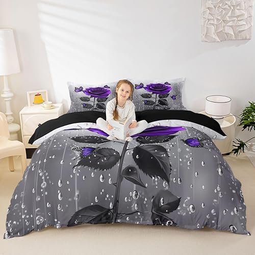 Miniatura 40 de Feelyou Juego de ropa de cama deportiva para niñas, niños y niños, funda de edredón de fútbol, juegos temáticos deportivos, juego de funda de Multi