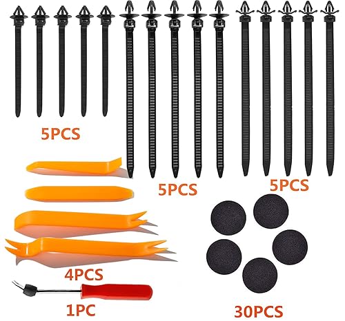 Miniatura 6 de Clips de retención de automóvil, sujetadores de empuje para carrocería, remaches de pasador, 800 piezas de tornillos de plástico automotrices, juego
