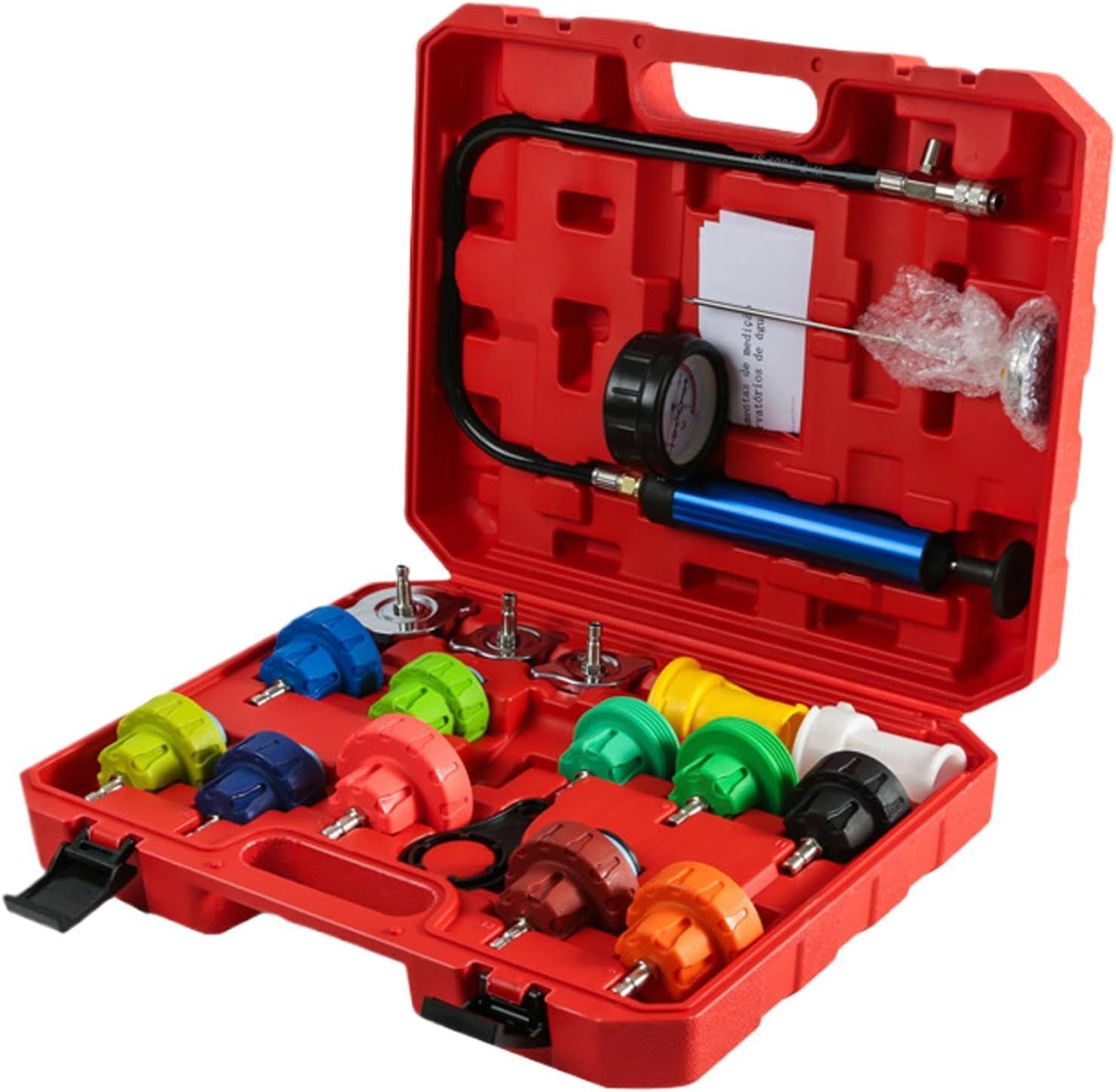 Coolant Pressure Tester Kit - Quick Test Vacuum Refill - Car Cooling System Vacuum Fill Tool,for Diagnostic Detection Hydraulic Vehicle Truck Rv SUV