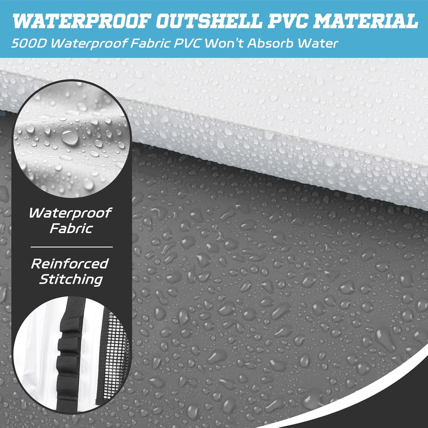 MORXPLOR Insulated Fish Cooler Kill Bag with Flat Bottom-26x18 31x14 40x16 50x18 60x20 70x25 Inches Waterproof Fishing tackle Kill Cooler Bag