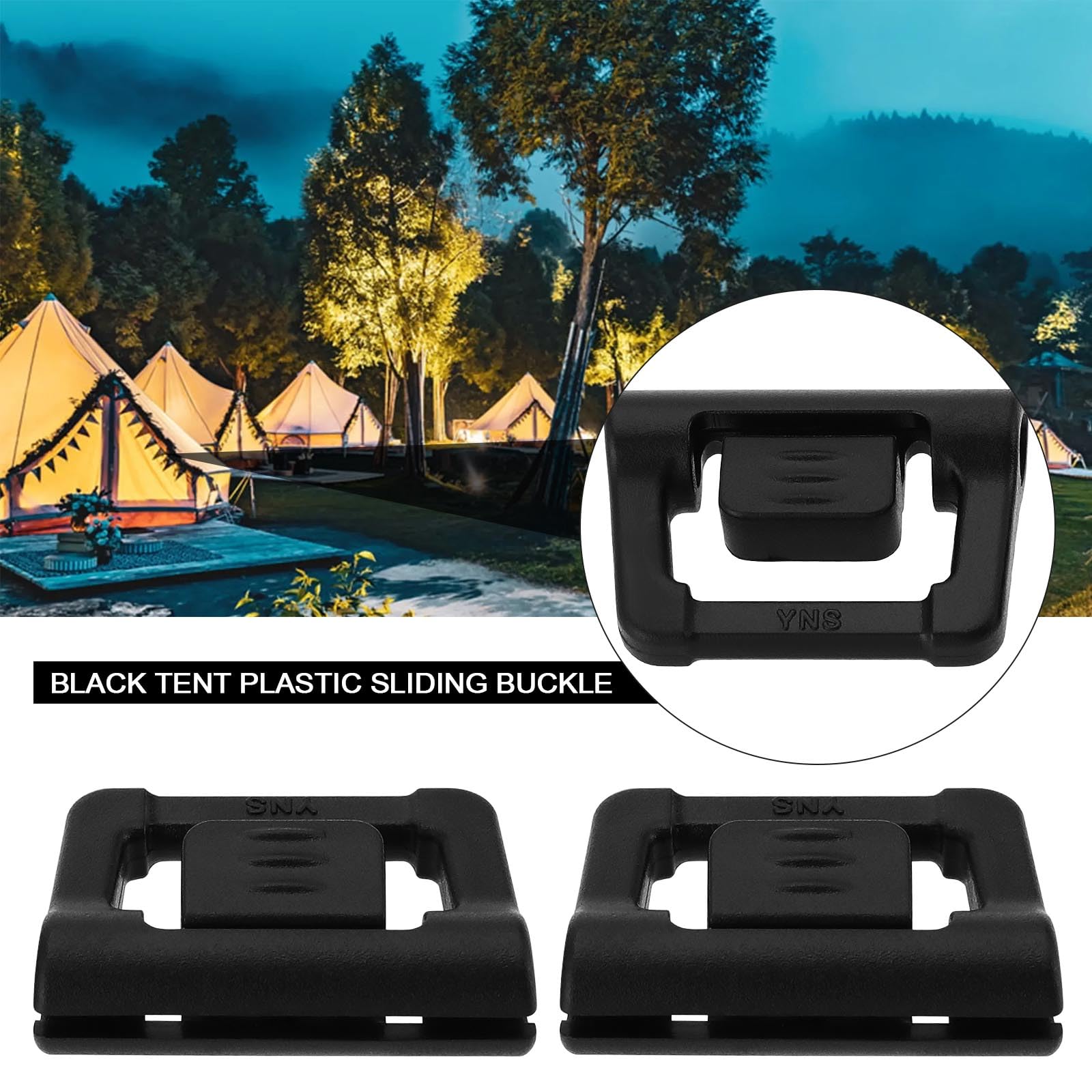 VGOL 10PCS Camping Tent Poles Hooks Tent Sky Hooks Plastic Hook Aperture 4.8mm Slide Width 18mm for Outdoor Camping Awnings Hanging Lights - Image 2