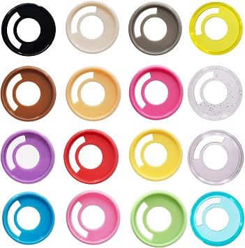 100pcs 1.1"/28mm Binder Discbound Discs for PlannerMulticolor | DIY Plastic Expansion Binder Rings for Notebook Scrapbook Accessories