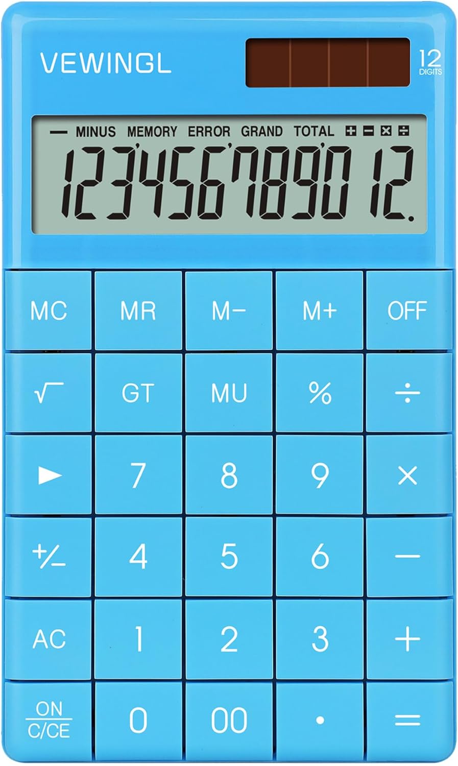 Laptop Keyboard Calculator 12 Digit,Dual Power Battery and