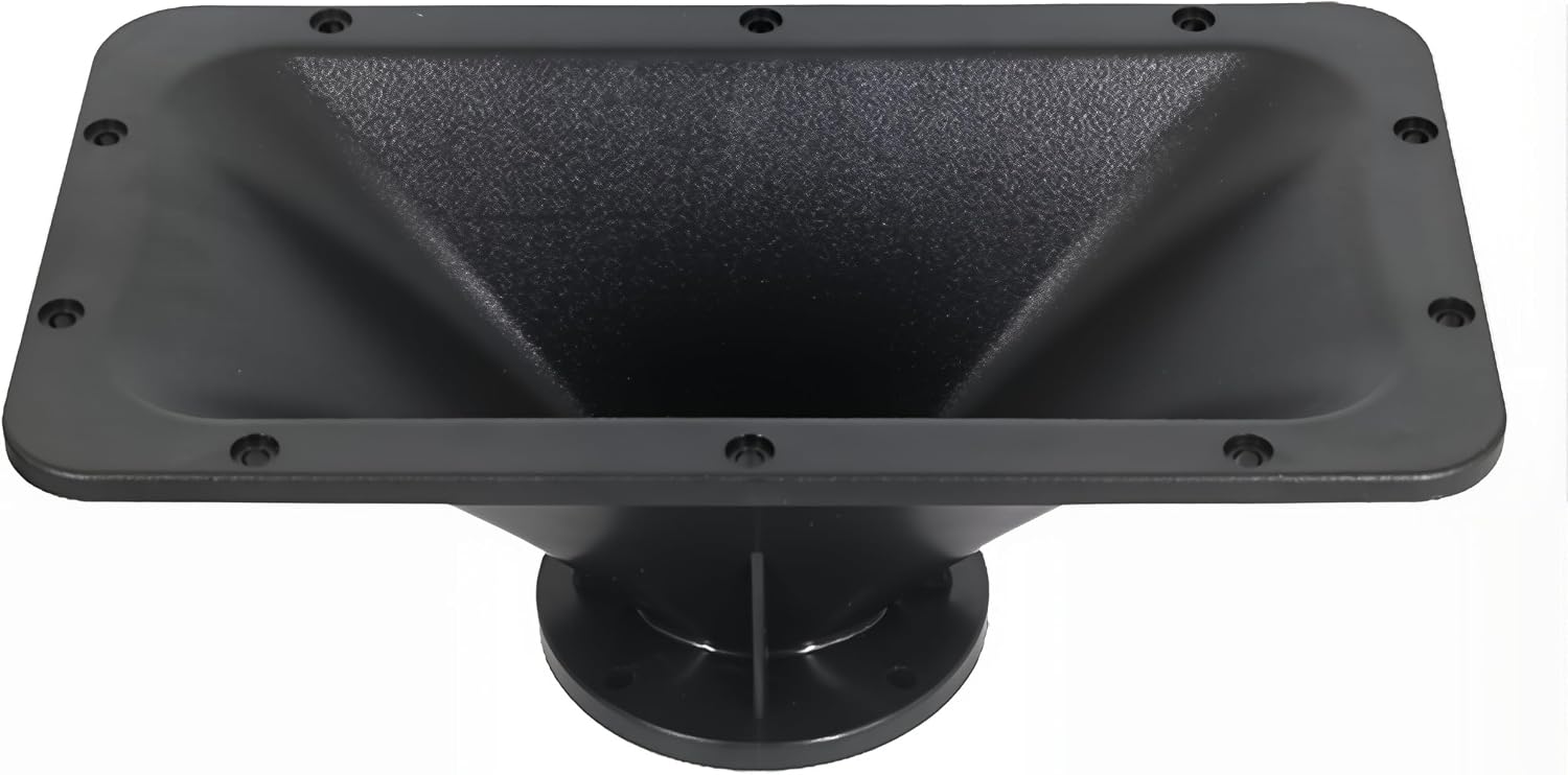 2Pcs ABS Horn Tweeter, 340mm x 183mm Horn Speaker with Base Stage Horn Treble Speaker, Throat Diameter 26mm
