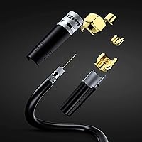 Vista 2 de Cable coaxial RG6, triple blindado, cable de cobre sin oxígeno para TV, Internet y más de 25 pies, color negro