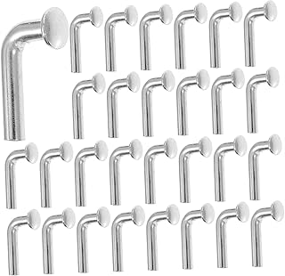 Quick Release Pin,Drop Pin, 100pcs Pallet Rack Drop Pin Clip Hooks Galvanized Tray Accessories J Clips Pallet Rack Clips Pallet Rack Locking Pallet Rack Drop Pin Safety Pin Bolts Heavy Duty Silver Iro
