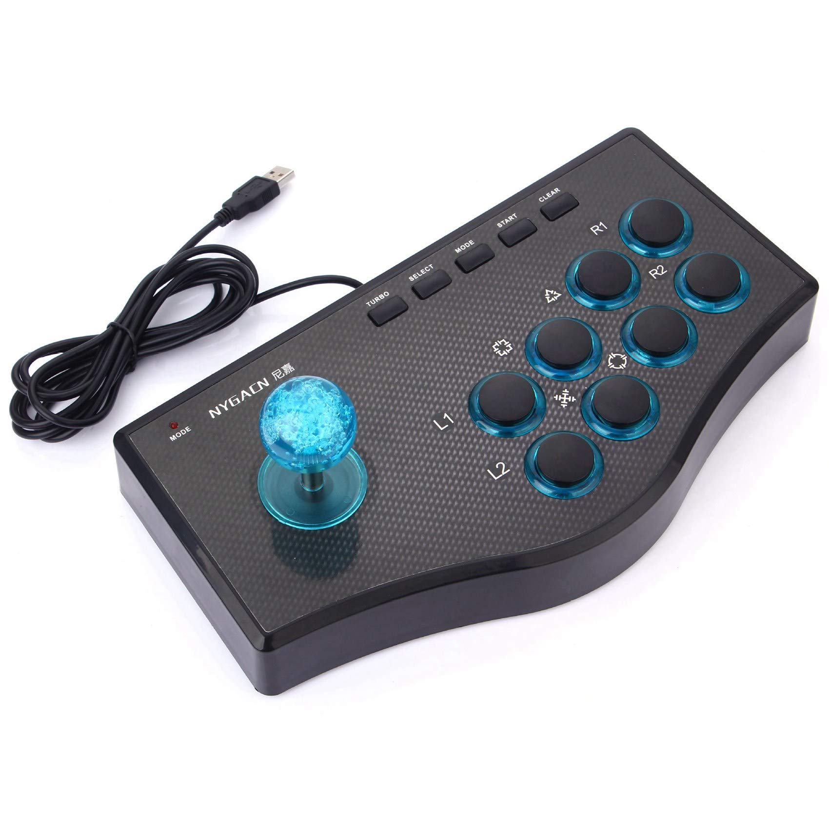 Okeeyseda Controller di Gioco Cablato Game Rocker USB Joystick USBF Stick per Computer PC Gamepad Console di Gioco