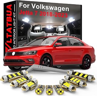 LED Interior Light Kit Package Replacement for Volkswagen VW Jetta 7 MK7 2018 2019 2020 2021 2022 2023